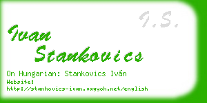 ivan stankovics business card