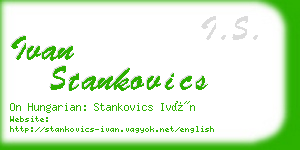 ivan stankovics business card